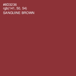 #8D3236 - Sanguine Brown Color Image